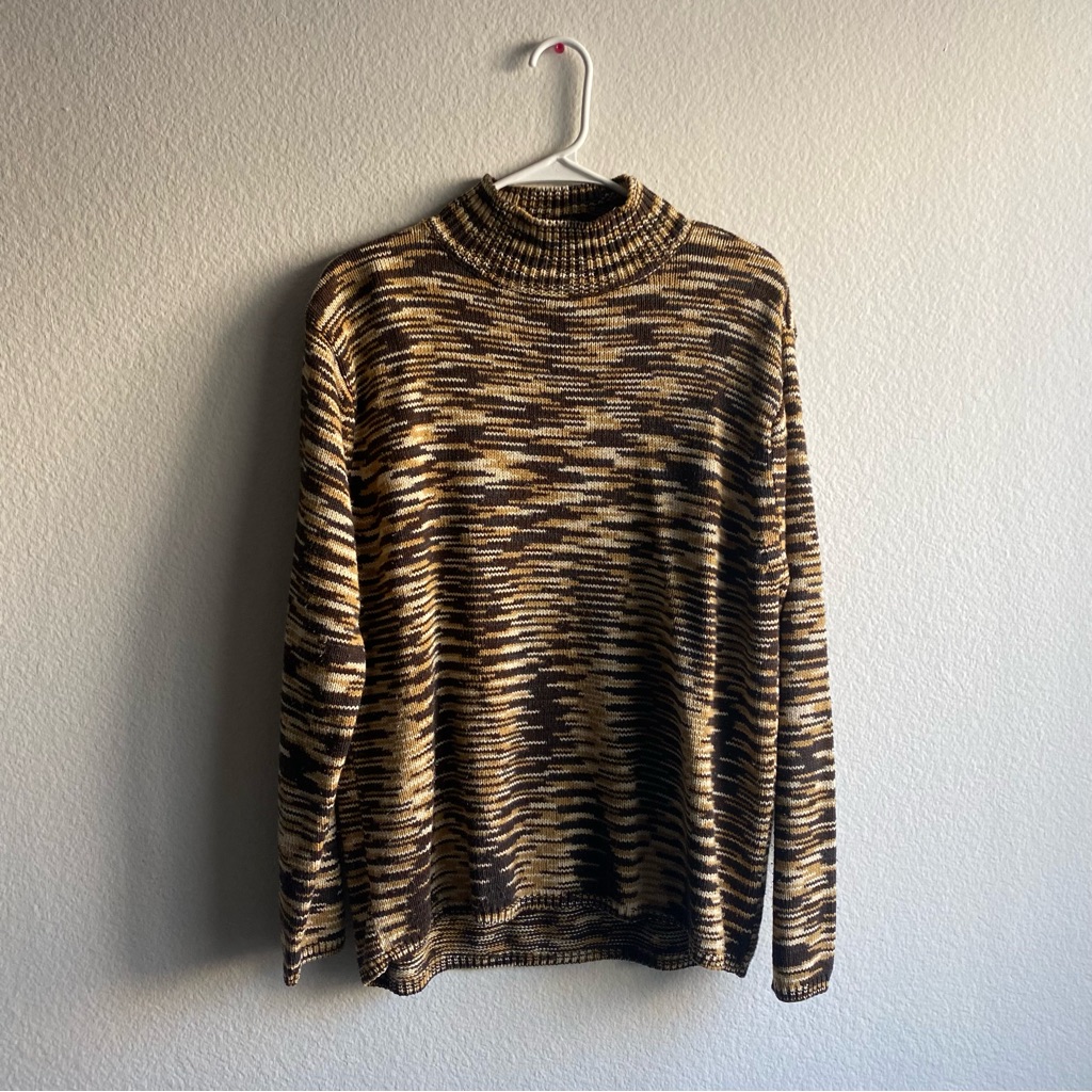 Patterned Brown Sweater